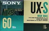 Compact Cassette Sony UX-S 60 Type II Chrome 1990 North America