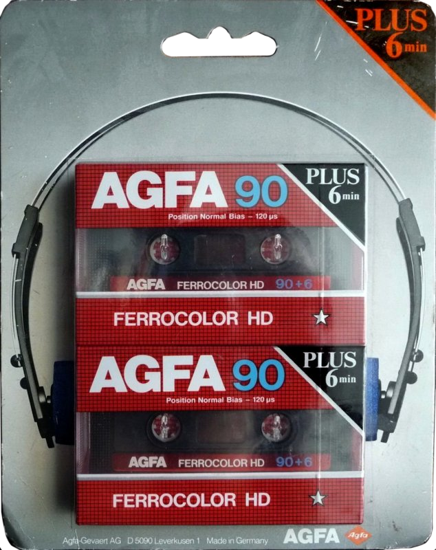 Blister AGFA Ferrocolor HD 90+6 Type I Normal 1985 Europe