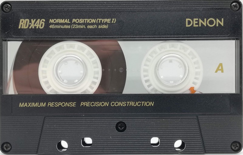 Compact Cassette Denon RD-X 46 "RD-X46M" Type I Normal 1987 Japan