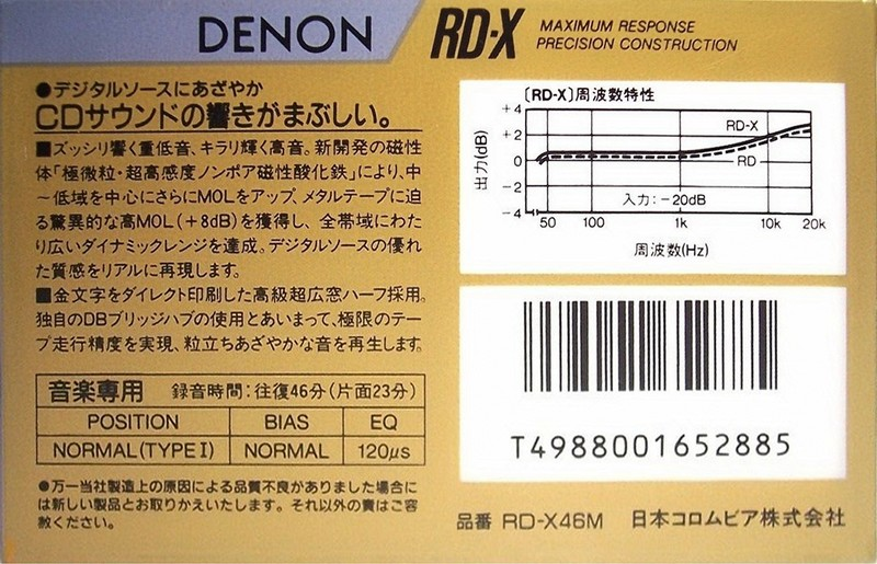 Compact Cassette: Nippon Columbia / Denon Denon - RD-X 46