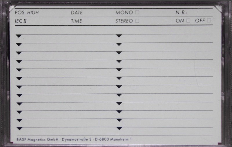 Compact Cassette: BASF  - Chrome Standard II 60