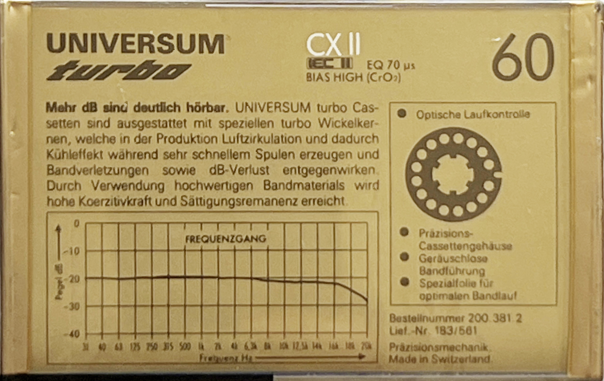 Compact Cassette: ICM Universum - SCX II 60