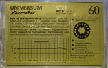 Compact Cassette Universum SCX II 60 Type II Chrome 1987 Europe