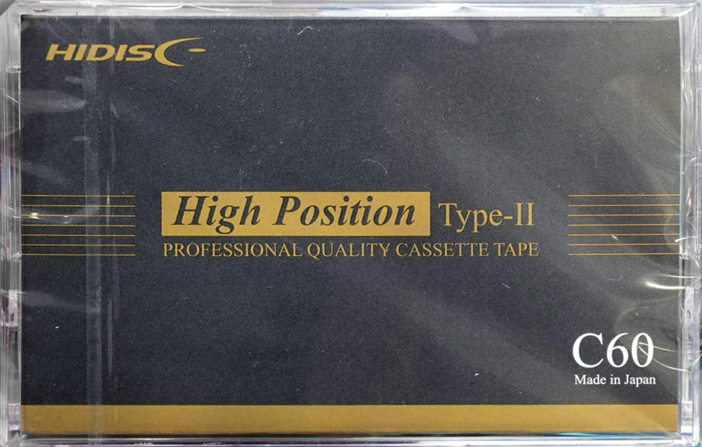 Compact Cassette Hidisc HD 60 "HD-60CT2J-CR" Type II Chrome 2026 Japan