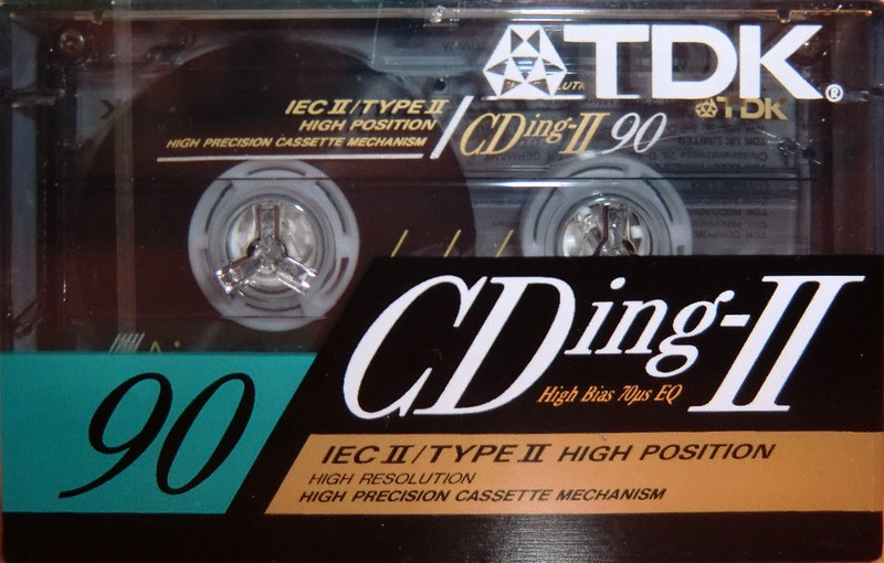Compact Cassette TDK CDing 2 90 Type II Chrome 1991 Europe