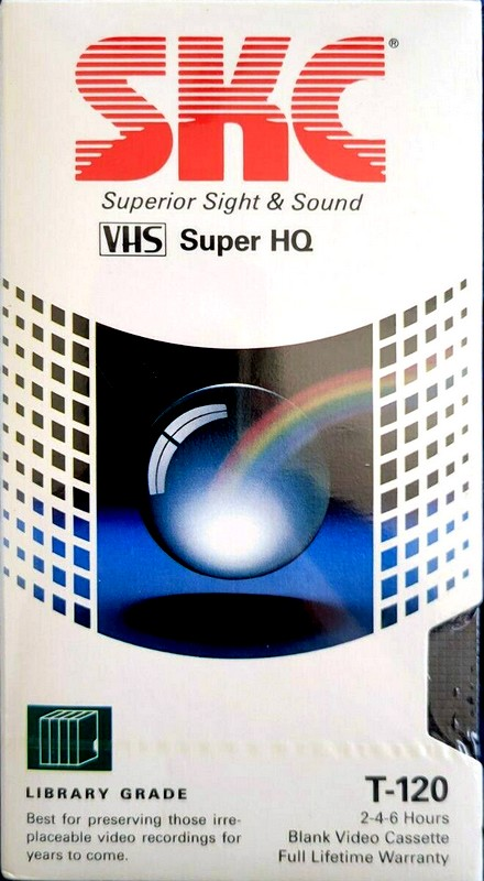 VHS, Video Home System SKC Super HQ 120 Type I Normal 1994 USA
