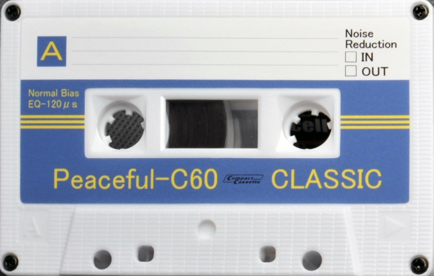 Compact Cassette Classic Pf / Peaceful 60 "blue" Type I Normal 2022 Worldwide