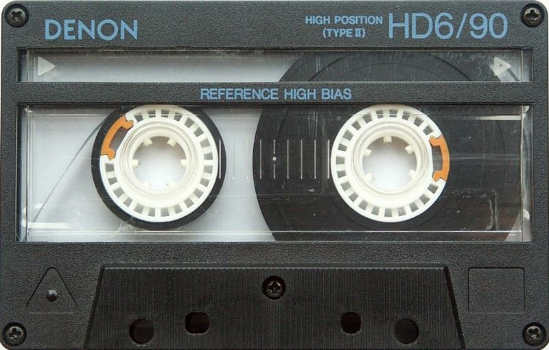 Compact Cassette Denon HD6 90 "HD6/90" Type II Chrome 1988 Europe, USA