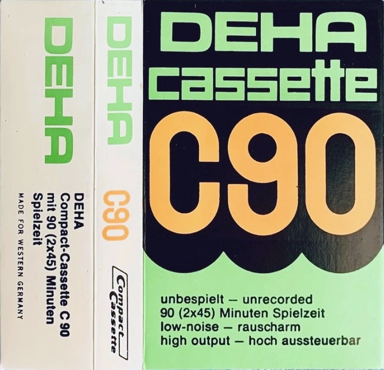 Compact Cassette Deha 90 "white" Type I Normal Germany