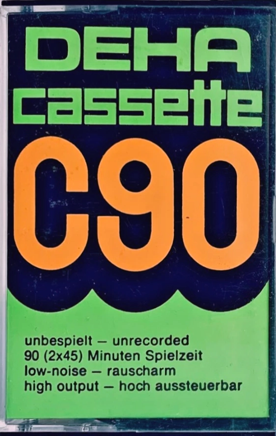 Compact Cassette Deha 90 "white" Type I Normal Germany