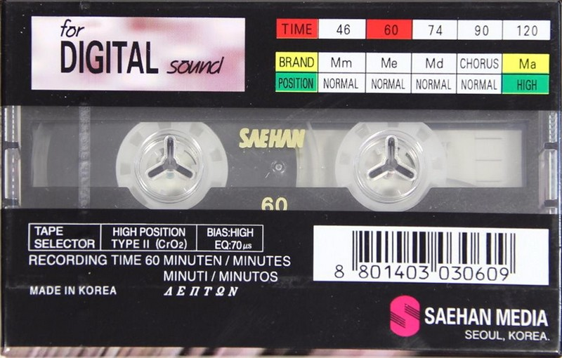 Compact Cassette: Saehan  - MA 60