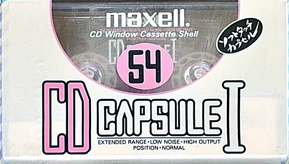 Compact Cassette Maxell CD Capsule I 54 "CDC-I 54" Type I Normal 1990 Japan