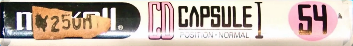 Compact Cassette Maxell CD Capsule I 54 "CDC-I 54" Type I Normal 1990 Japan