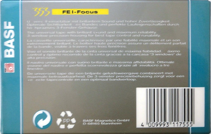 Compact Cassette: BASF  - FE I-Focus 90