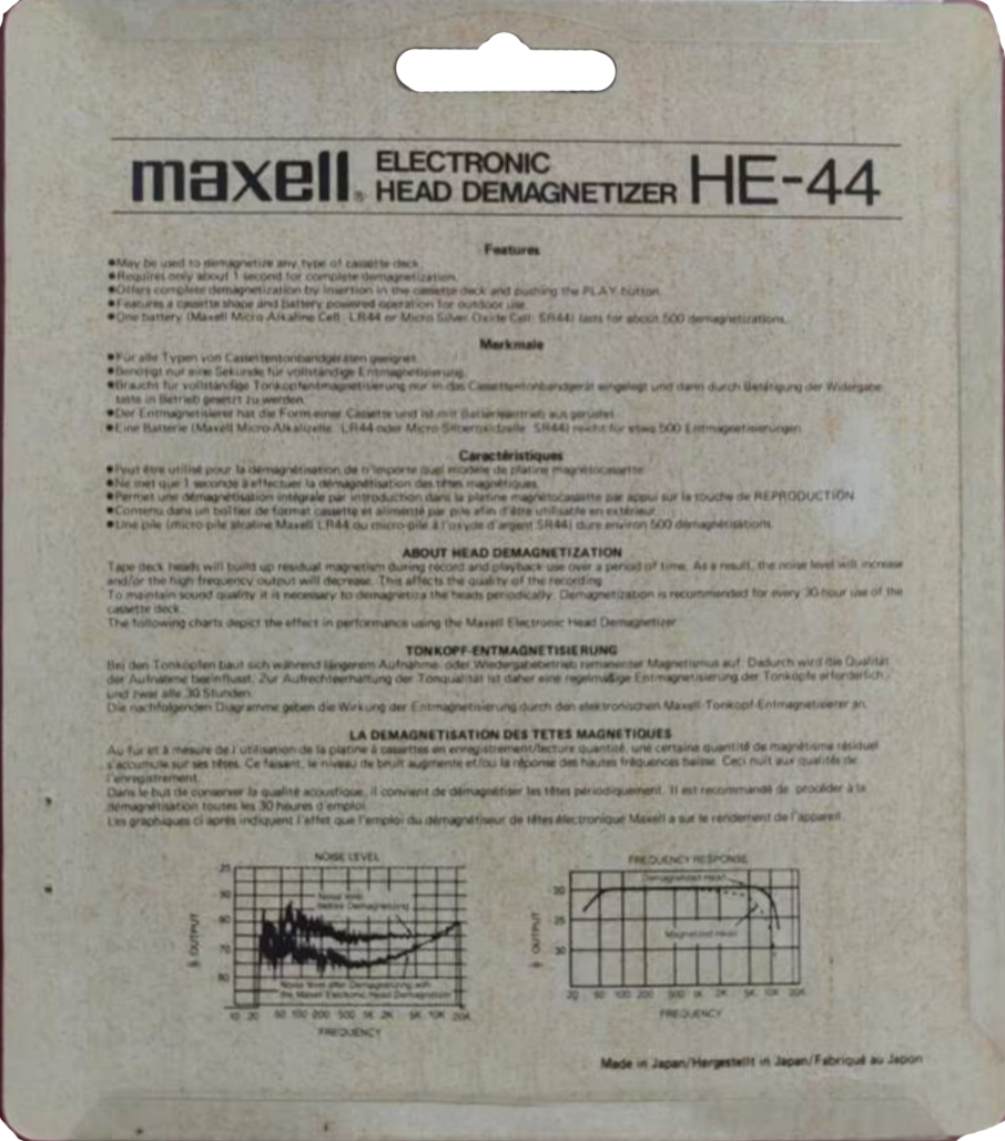 Blister: Maxell / Hitachi Maxell -  