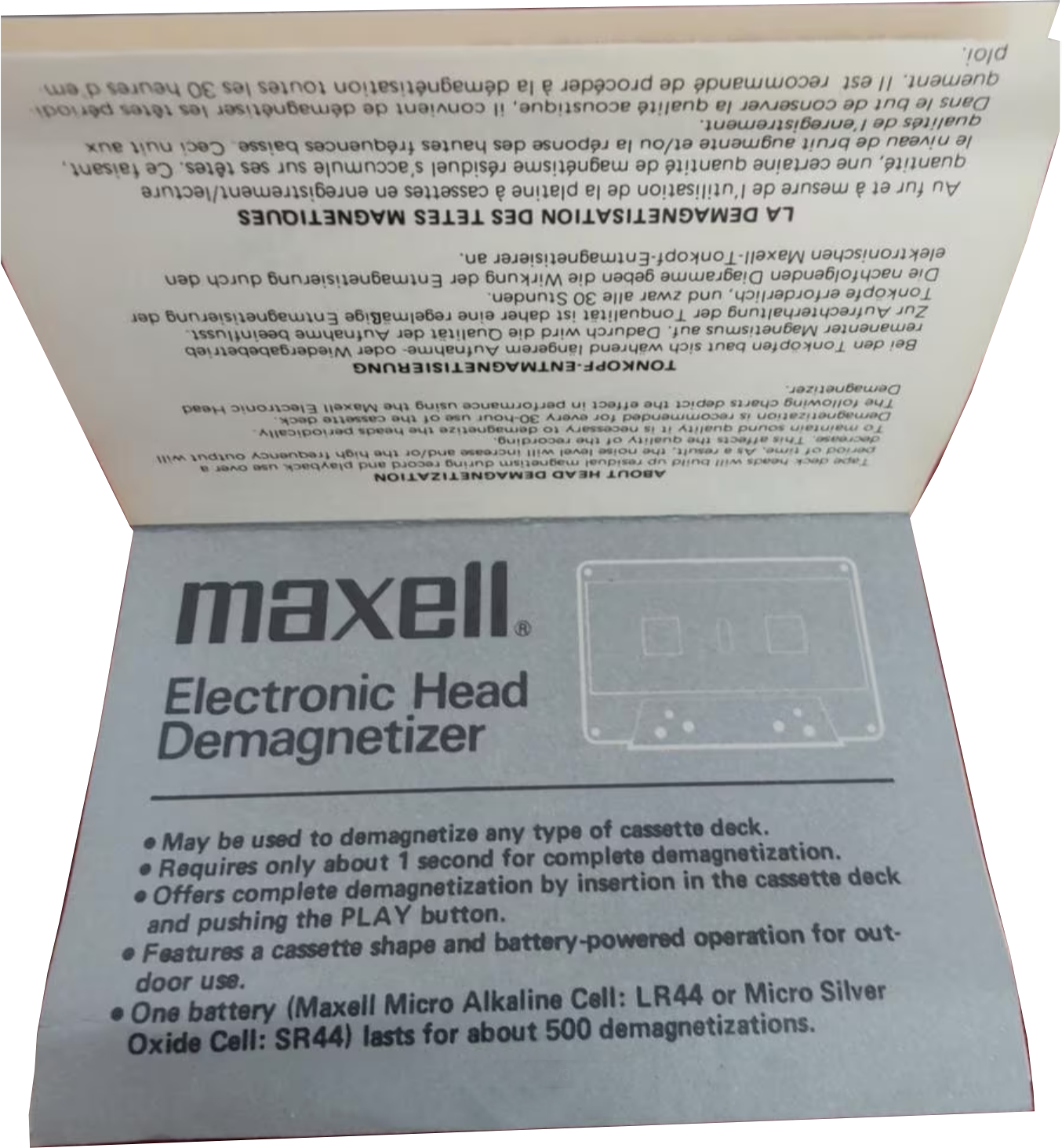 Blister: Maxell / Hitachi Maxell -  