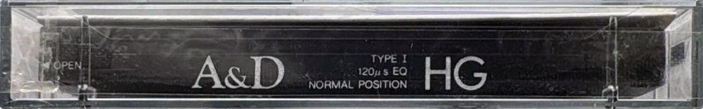 Compact Cassette A&D HG 50 Type I Normal 1988 Japan