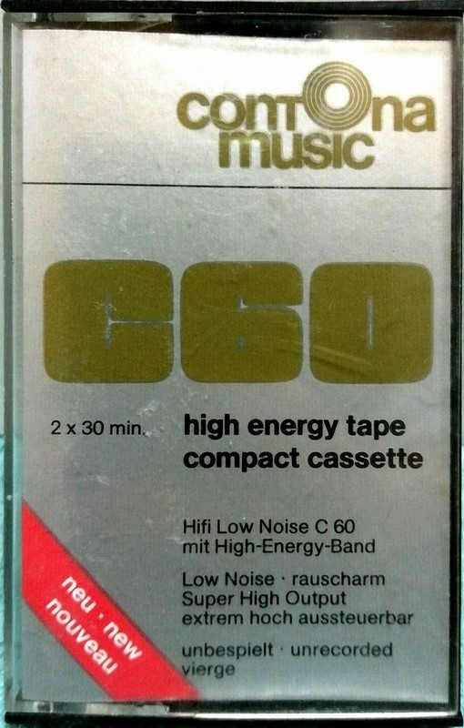 Compact Cassette Contona Music 60 Type I Normal 1978 Europe