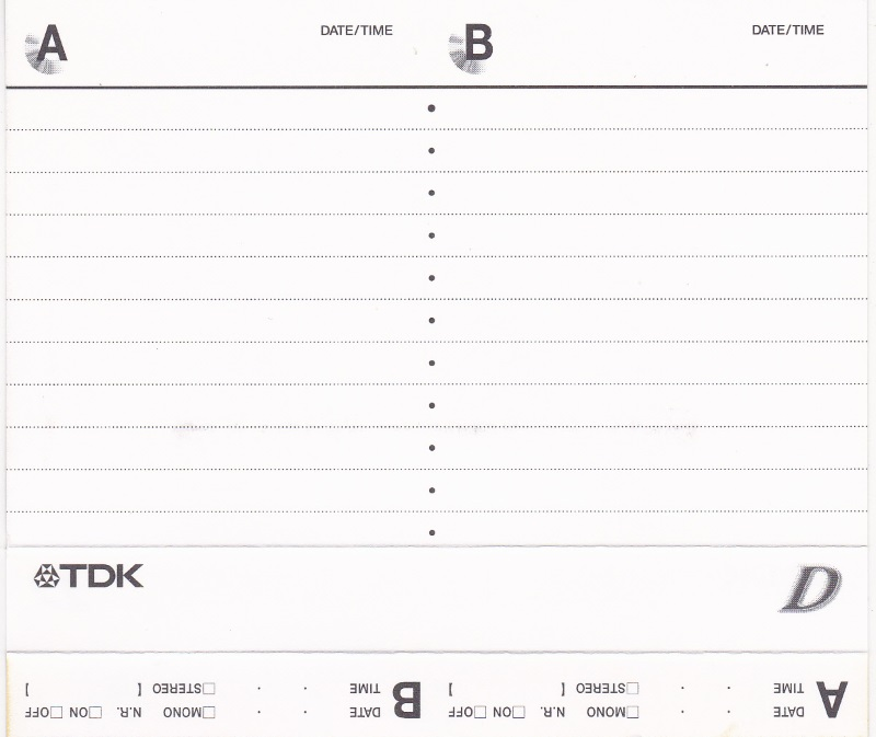 Compact Cassette: TDK  - D 120