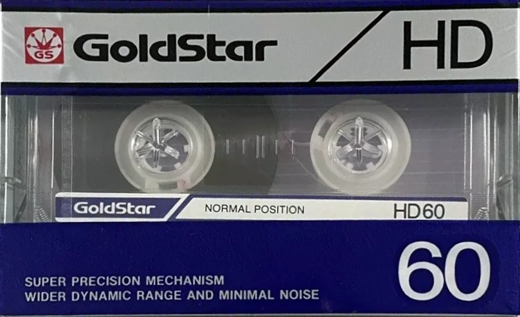 Compact Cassette Goldstar HD 60 Type I Normal 1988 USA