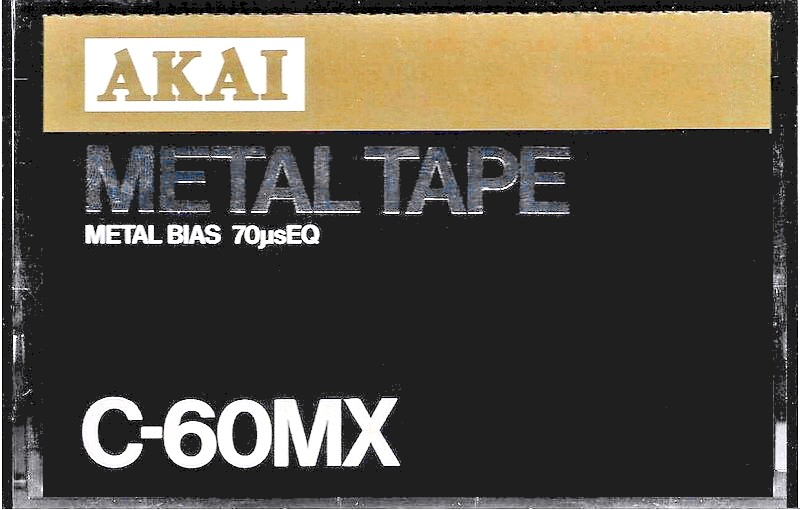 Compact Cassette Akai Metal 60 "MX" Type IV Metal 1979 Japan