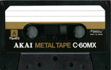 Compact Cassette Akai Metal 60 "MX" Type IV Metal 1979 Japan