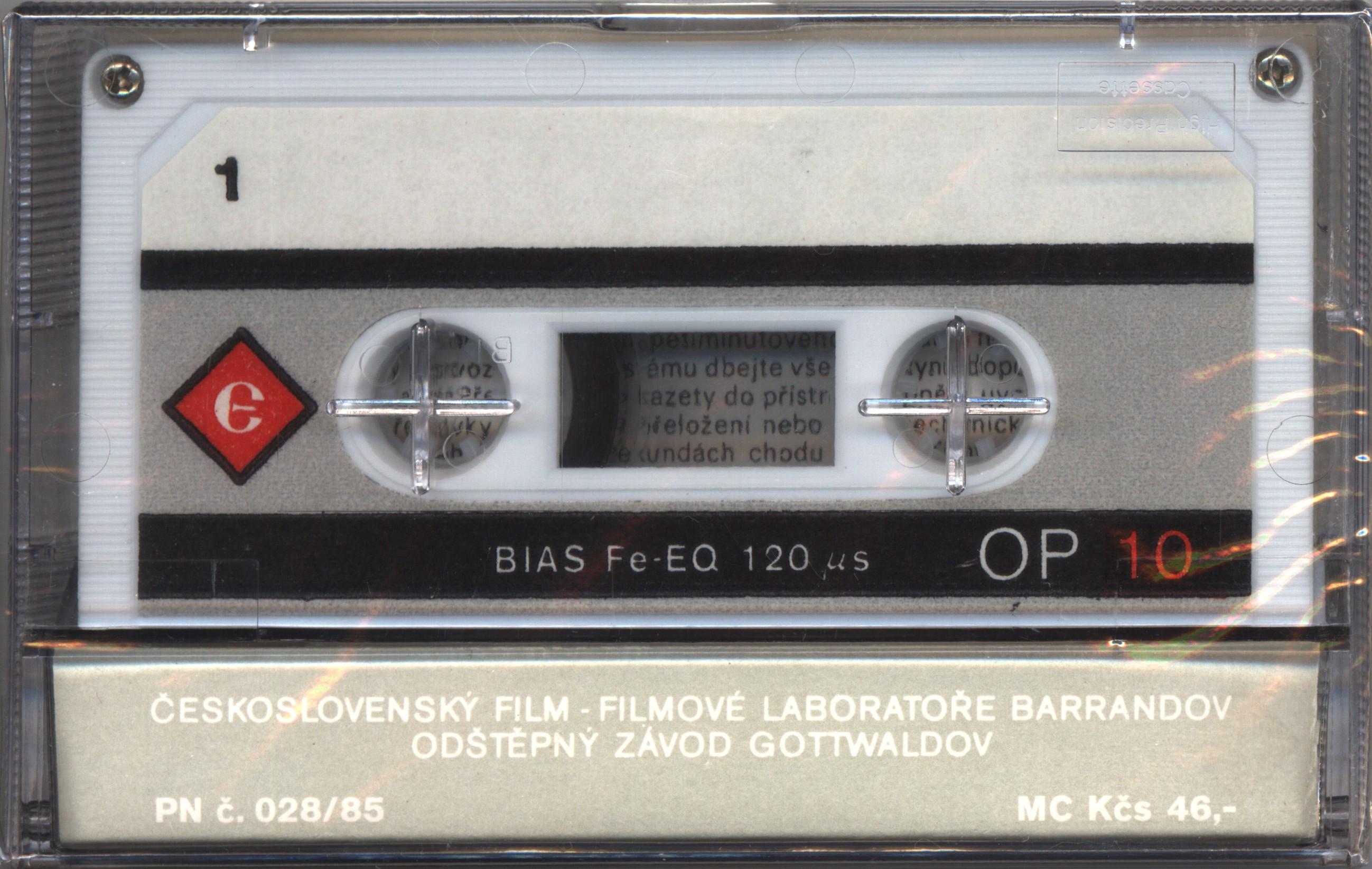 Compact Cassette Emgeton Op 10 Type I Normal 1989 Czechoslovakia