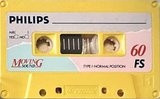 Compact Cassette Philips FS 60 "Moving Sound" Type I Normal 1986 Europe