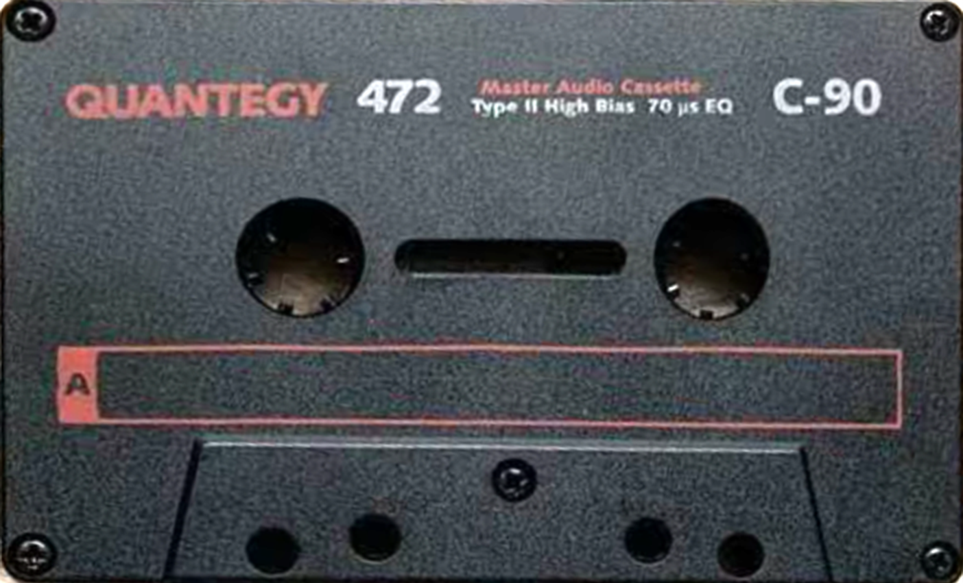 Compact Cassette Quantegy 472 90 Type II Chrome 1996 USA