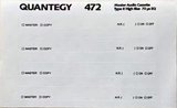 Compact Cassette Quantegy 472 90 Type II Chrome 1996 USA