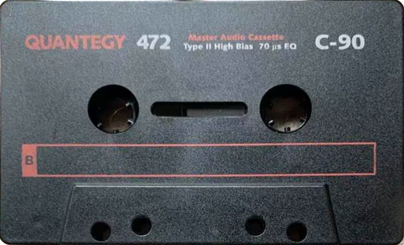 Compact Cassette Quantegy 472 90 Type II Chrome 1996 USA