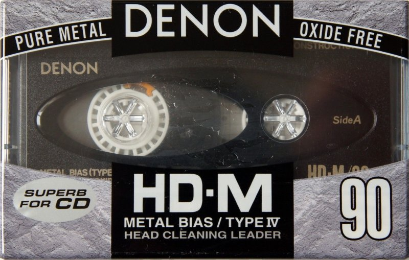 Compact Cassette Denon HD-M 90 "HD-M90TE" Type IV Metal 1994 Europe, North America