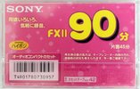 Compact Cassette Sony FX 90 "FXII" Type II Chrome Japan