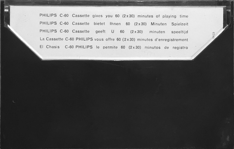 Compact Cassette Philips 60 Type I Normal 1967 Europe