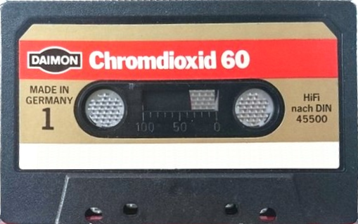 Compact Cassette Daimon 60 Type II Chrome 1977 Germany
