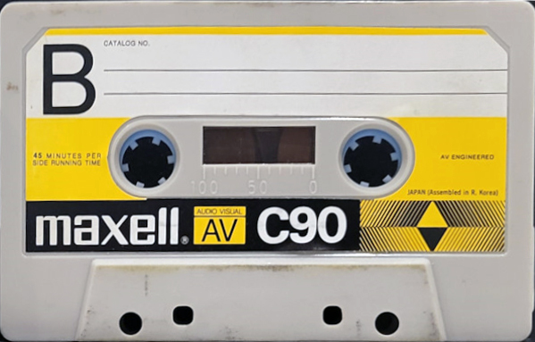 Compact Cassette Maxell AV 90 Type I Normal 1985 USA