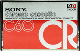 Compact Cassette Sony CR 60 Type II Chrome 1973 Japan