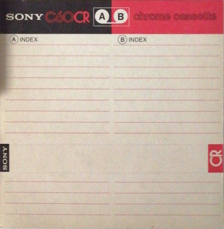 Compact Cassette: Sony  - CR 60