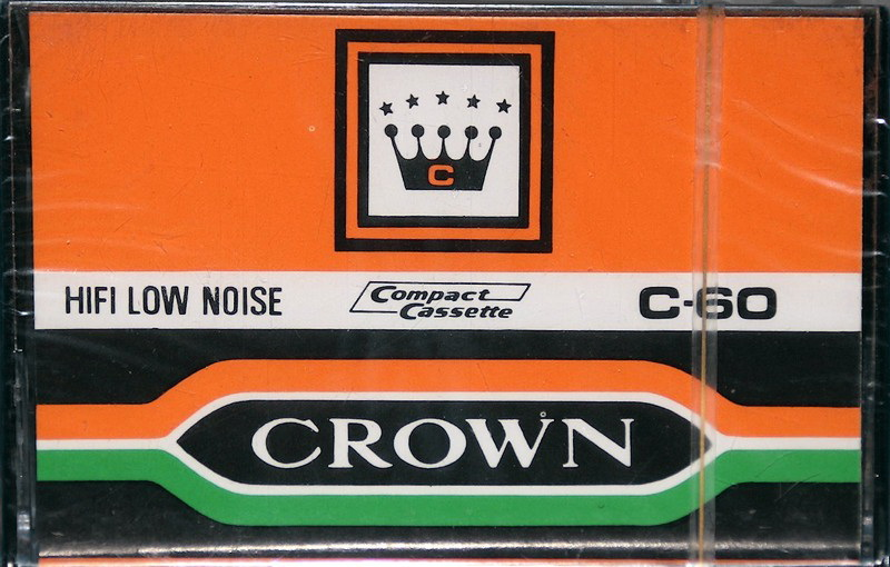 Compact Cassette Crown / Crown Radio Corporation 60 Type I Normal Hong Kong