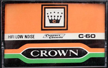 Compact Cassette Crown / Crown Radio Corporation 60 Type I Normal Hong Kong