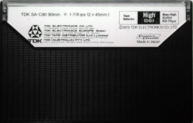 Compact Cassette: TDK  - SA 90