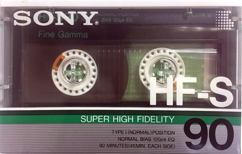 Compact Cassette Sony HF-S 90 "HF-S 90N" Type I Normal 1986 Japan