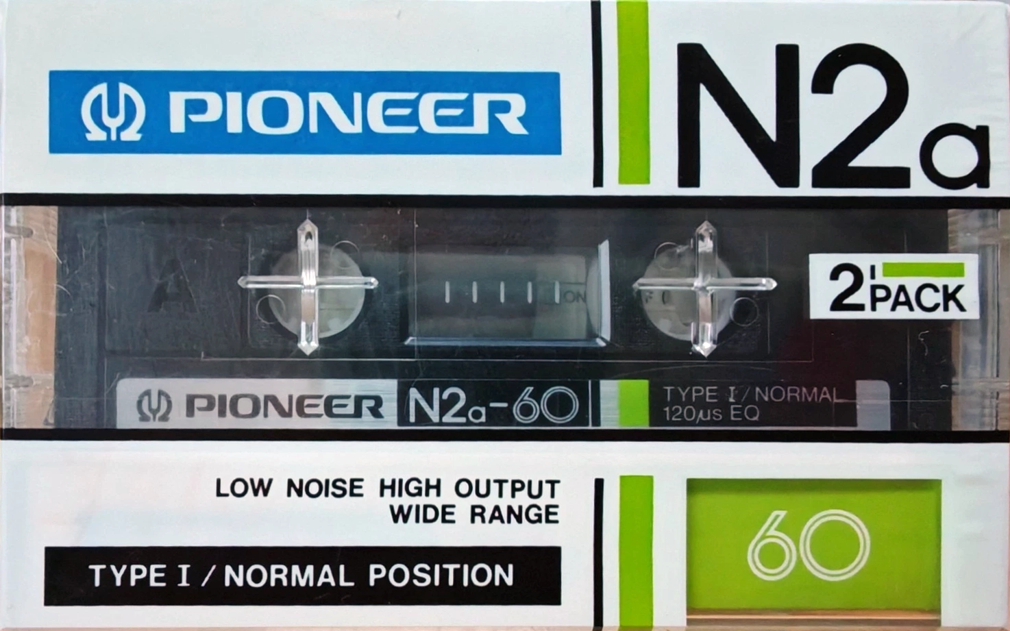 2 pack Pioneer N2 60 "N2a" Type I Normal 1982 Japan