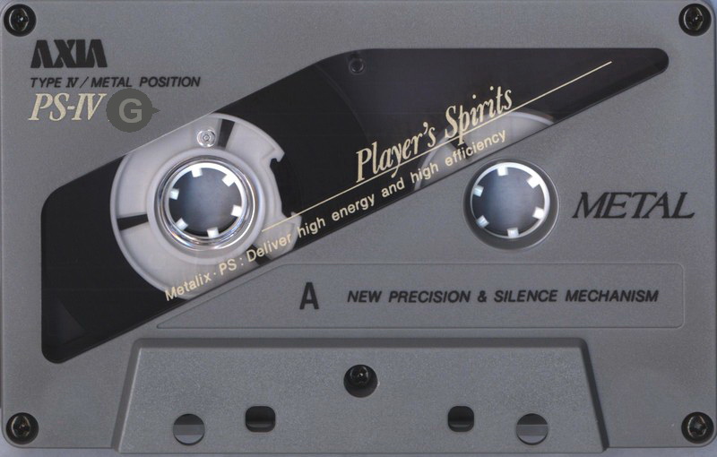 Compact Cassette AXIA PS-IV 50 "PS-4 B 50" Type IV Metal 1991 Japan