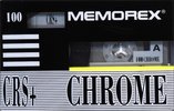Compact Cassette Memorex CRS+ 100 Type II Chrome 1991 Europe