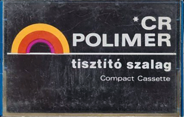 Compact Cassette Polimer "CR black" Cleaning Cassette 1976 Hungary