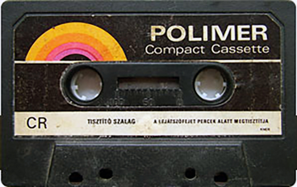 Compact Cassette Polimer "CR black" Cleaning Cassette 1976 Hungary