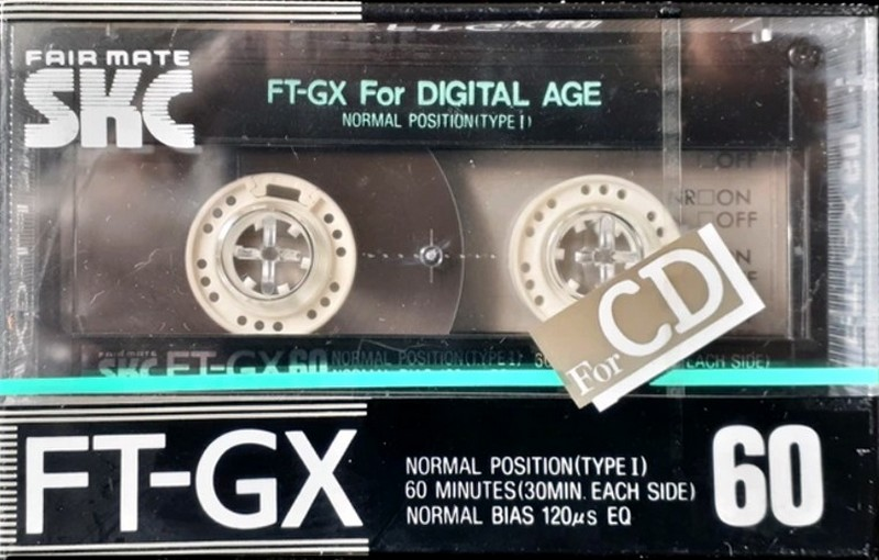 Compact Cassette SKC FT-GX 60 Type I Normal 1987 Japan