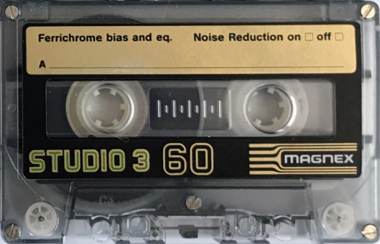 Compact Cassette Magnex Studio 3 60 Type III Ferro Chrome 1978 Europe