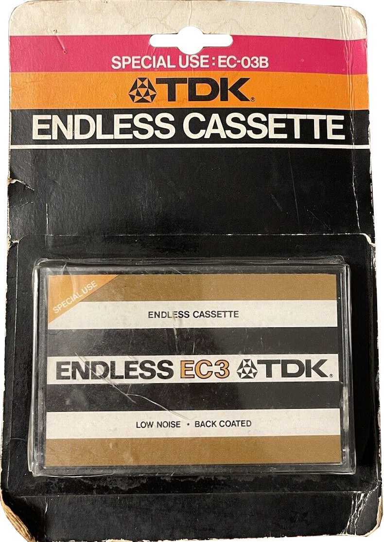 Blister TDK EC Endless 3 "EC3" Endless Cassette 1974 Europe, USA